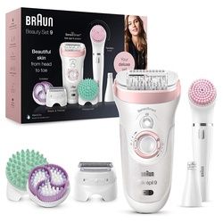 Braun Silk-épil 9 Beauty-Set, Epilierer Damen, Haarentfernung, FaceSpa Gesichtsepilierer 1 St Unisex