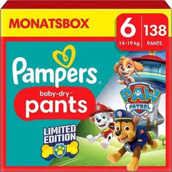 Pampers Windeln Paw Patrol Pants Gr√∂ße 6 14-19kg 138 St