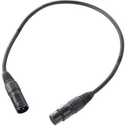 Pronomic Stage XFXM-0.5 Mikrofonkabel XLR 0,5 m Schwarz