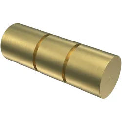 ENDSTÜCKE FÜR GARDINENSTANGEN 20 mm Ø, Elanto Messing-Optik, Packung 2 Stück