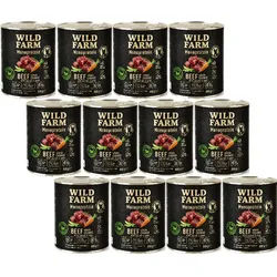 WILD FARM Monoprotein Beef 12x800g hypoallergenes Hundefutter