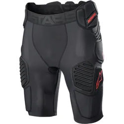 Alpinestars Bionic Pro Protektorenshorts, schwarz-rot, Größe L für Männer