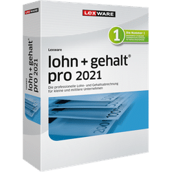 Lexware Lohn + Gehalt Pro 2021, 365 Tage Laufzeit, Download