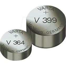 VARTA 396 - Silberoxid-Knopfzelle, V 396, 25 mAh, 7,9 x 2,6 mm