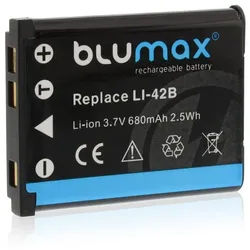 Blumax Akku passend für Olympus Li-42B 680 mAh (3,7V) Kamera-Akku schwarz