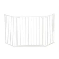 Baby Dan Treppenschutzgitter , Weiß , Metall , 146x70.5 cm , Grüner Punkt, BPA-frei, Europäischer Sicherheitsstandard, Made in Denmark, Cradle to Cradle® , Verlängerung inklusive, Verlängerung erhältlich , Babysicherheit, Treppenschutzgitter