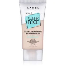 LAMEL OhMy Clear Face Foundation mit hoher Deckkraft für problematische und fettige Haut Farbton 402 40 ml