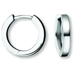 ONE ELEMENT Paar Creolen Ohrringe Creolen aus 925 Silber Ø 14,8 x 2,4 mm, Klassisch & stilvoll – ein Begleiter für viele Anlässe silberfarben