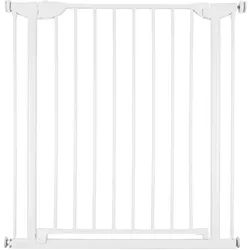 Childhome Türschutzgitter , Weiß , Metall , 78x72x40 cm , Verlängerung inklusive , Babysicherheit, Treppenschutzgitter