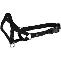 TRIXIE Hunde-Erziehungsgeschirr Trainer Halter - Trainingsgeschirr, Nylon, simuliert den hundetypischen Schnauzengriff schwarz S: Schnauzenumfang 22 cm, Nackenband 35 - 42 cm