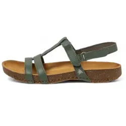 Art für Damen. 1094641DI003_0G3 Ledersandalen 0946 I Breathe grün (36), Wohnung, Klettverschluss, Lässig