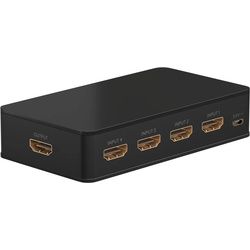 Goobay HDMITM-Umschaltbox 4 auf 1 (4K @ 60 Hz) - zum Umschalten zwischen 4x HDMITM-Geräten angeschlossen an 1x HDMITM-Display