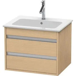 Duravit Ketho Waschtischunterbau wandhängend Natur Eiche Matt 600x475x480 mm - KT642803030 KT642803030