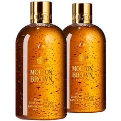 Molton Brown Mesmerising Oudh Accord & Gold Bath & Shower Gel Doppelpack (2er Set) Duschgel 600 ml