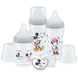 NUK Babyflasche NUK Perfect Match Babyflaschenset mit Schnuller 0+ Geschenkset