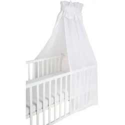 Roba Betthimmel weiß , Weiß , Textil , 250x160x0.5 cm , Babymöbel & Kindermöbel, Babyzimmer, Babybetten