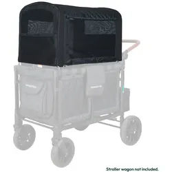 Wonderfold Sonnendach , Schwarz , Textil , 83.06x53.09x55.88 cm , UV 50+ beschichtet , Baby on Tour, Kinderwagen, Kinderwagenzubehör, Kinderwagen Sonnenschirme
