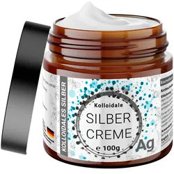 Bmut Kolloidale Silber Creme im Glastiegel Hocheffektiv Körperpflege 100 g