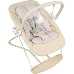 My Baby Lou Schaukelwippe , Beige , Textil , 45x48-58x66 cm , SGS-geprüft, EN 71 , Bezug abnehmbar, Sicherheitsgurt, zusammenklappbar , Babymöbel & Kindermöbel, Babyzimmer, Babywippen & Babyschaukeln