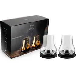 PEUGEOT Whisky-Verkostungsset ATMOSPHÈRE mit schwarzen Kühlsockeln