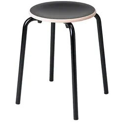 Hocker TabCollege schwarz, Designer Perfecta, 46x35x35 cm