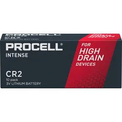 Duracell Batterie Lithium, CR2, 3V Procell Intense, Retail Box (10-Pack)