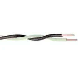 YV-Klingeldraht, 2 x 0,6 / 1,1mm, braun/weiß, Ring 100m