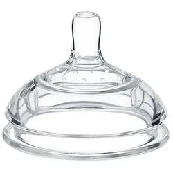 Haakaa Generation 3 Antikolik Sauger für Babyflasche 1 St transparent