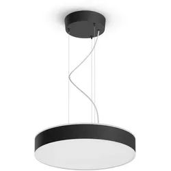 Philips Hue LED Pendelleuchte White Ambiance Enrave Pendelleuchte, Abschaltautomatik, Bluetooth, CCT - über Fernbedienung, Dimmer, Dimmfunktion, Farbsteuerung, Fernbedienung, Infrarot inkl., Leuchtdauer einstellbar, Memoryfunktion, Nachtlichtfunktion, Smart Home, Timerfunktion, dimmbar über Fernbedienung, erweiterbar, mehrere Helligkeitsstufen, LED fest integriert, warmweiß - kaltweiß, inkl. Philips Hue Dimmschalter schwarz