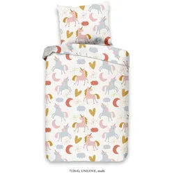 Xxxl Kinderbettwäsche , Multicolor , Textil , Einhorn , 120x150 cm , atmungsaktiv , Heimtextilien, Bettwäsche & Leintücher, Kinderbettwäsche