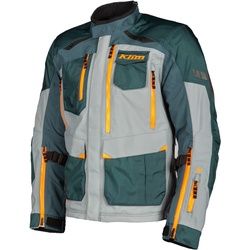 Klim Carlsbad Gore-Tex Motorrad Textiljacke, grau-grün, Größe XL für Männer