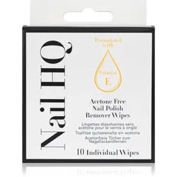 Nail HQ Acetone Free Nagellackentfernertücher ohne Aceton 10 St.