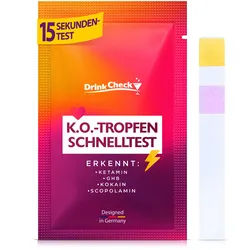 DrinkCheck K.o. Tropfen Schnelltest Teststreifen 20 St