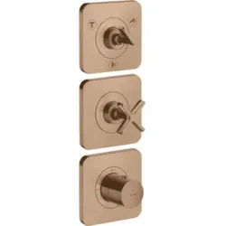 hansgrohe Fertigset Axor Citterio E UP-Thermostat 380/120, m Ros, brush. r gol