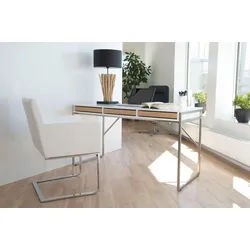 Hammel Furniture Schreibtisch Mistral Bürotisch, Arbeitstisch, Tisch, Computertisch, mit Gestell, B: 137,4 cm, Designmöbel braun