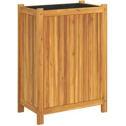 vidaXL Pflanzkübel mit Einlage 54x31x75 cm Massivholz Akazie