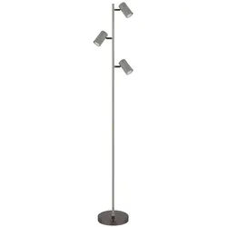 GLOBO LIGHTING Stehlampe ROBBY, ohne Leuchtmittel, Stehleuchte, GU10 Fassung, Wohnzimmer, Flur schwarz