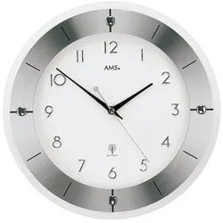 AMS Funkwanduhr AMS Funk-Wanduhr Tauplitz I - helles Zifferblatt