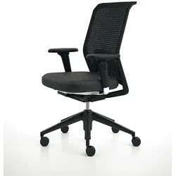 Vitra Bürodrehstuhl ID Mesh schwarz, Designer Antonio Citterio, 97-109.5x59x66-79.5 cm