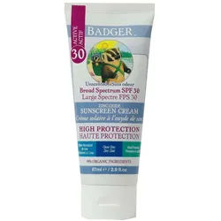 Badger Sunscreen Cream SPF30 Clear Zinc 87 ml