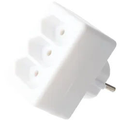 Multistecker 3x Euro weiß