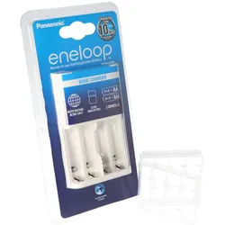 BQ-CC18 Panasonic Ladegerät für 2-4 AA/AAA Zellen Timer gesteuert und ACCUCELL Accubox