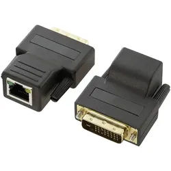 Renkforce DVI-Verlängerung über Netzwerkkabel CAT5 70 m, Paar RF-569616 Computer-Kabel