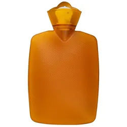 Hugo Frosch Wärmflasche Plant 1,8 l Auslaufsicherer Bauchwärmer mit pflanzlichem Weichmacher, (33x19.5x4.5 cm), Wohltuende Wärme, tragbare Wärmflasche ohne Phthalate, Made in Germany orange