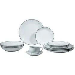 Xxxl Kombiservice , Weiß , Keramik , 30-teilig , Abstraktes , 220 ml,220 ml , 62x36x26 cm , Lfgb , verschiedene Motive/Dekore/Designs erhältlich, lebensmittelecht , Geschirr, Geschirrsets, Kombiservice