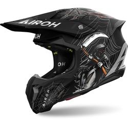 Airoh Twist 3 Arcade Motocross Helm, schwarz-grau, Größe L