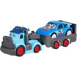 Dickie Toy Spielzeugauto , Grau, Rot, Hellblau , Kunststoff , 69x25x18 cm , RoHS, EN 71 , Geräuscheffekte, Lichteffekte , Spielzeug, Spielzeugautos
