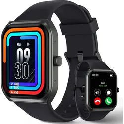 TUYOMA LW76 Smartwatch (4,7 cm, android ios), Smartwatch mit 1.91" Touchscreen, Bluetooth Telefonie schwarz