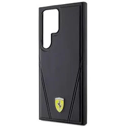 Hot Stamp V Lines MagSafe Case for Samsung Galaxy S24 Ultra - Black