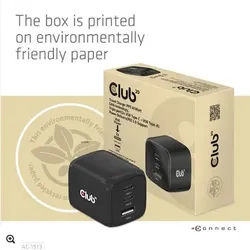 Club 3D Reise Ladegerät PPS 65W GAN, USB Typ-C/Typ-A Power Delivery (PD) 3.0